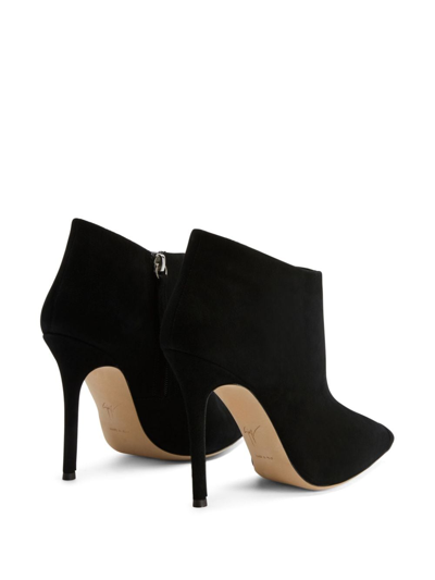 Shop Giuseppe Zanotti Greek 105mm Pointed-toe Boots In Black