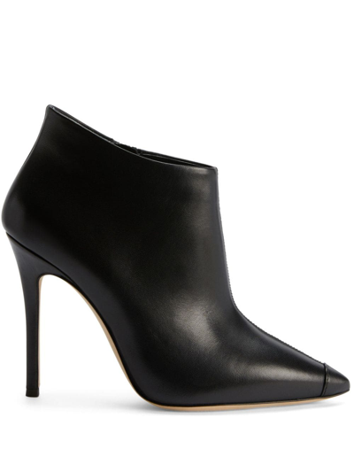 Shop Giuseppe Zanotti Greek 105mm Pointed-toe Boots In Black