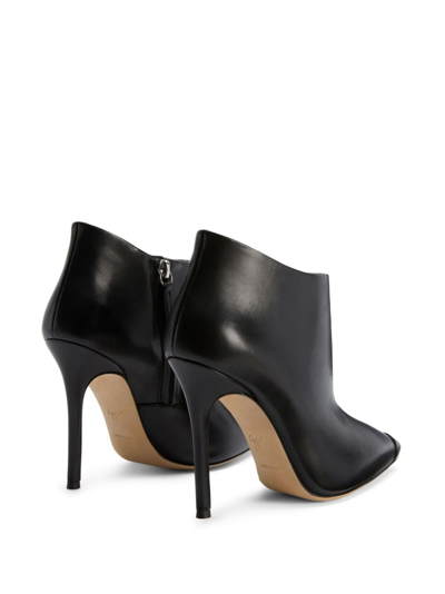 Shop Giuseppe Zanotti Greek 105mm Pointed-toe Boots In Black