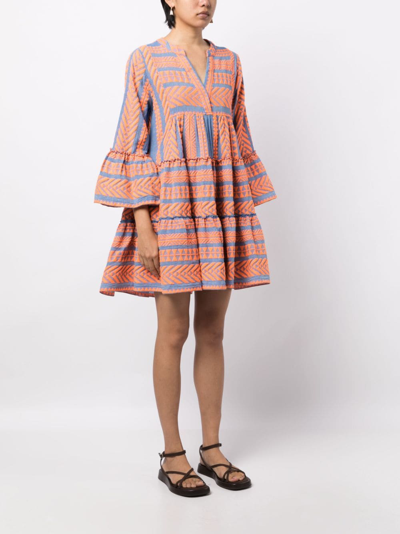Devotion Ella Graphic-print Dress In Orange