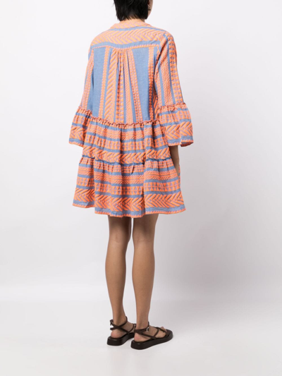 Shop Devotion Ella Graphic-print Dress In Orange