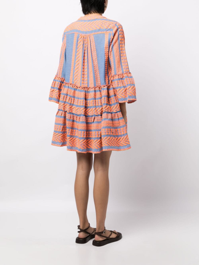 Devotion Ella Graphic-print Dress In Orange