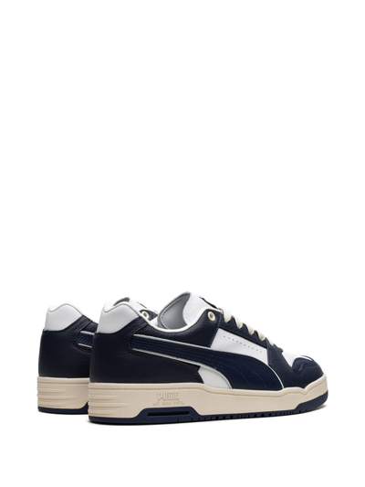 Shop Puma Slipstream Lo Vintage Sneakers In Blue
