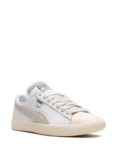 Shop Puma X Rhuigi Clyde Q3 Sneakers In White