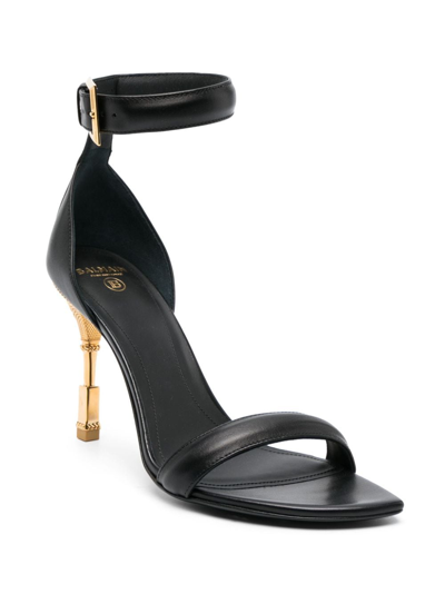 MONETA 高跟皮质凉鞋