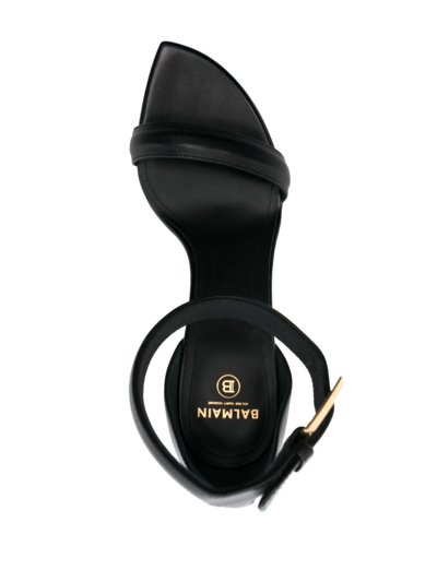 MONETA 高跟皮质凉鞋