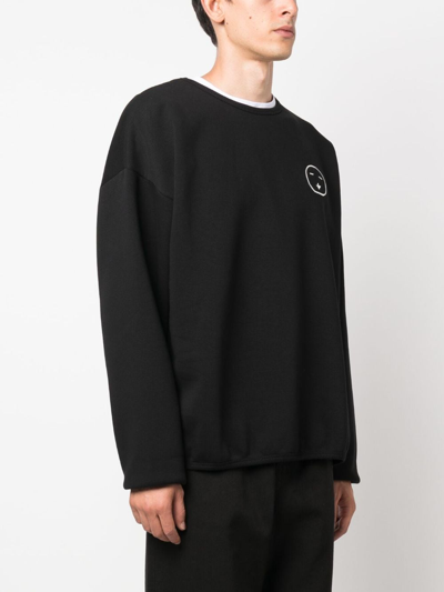 Shop Société Anonyme Graphic-print Crew-neck Sweatshirt In Black