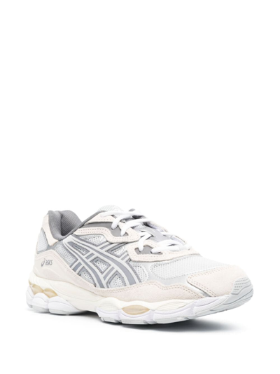 Shop Asics Gel-nyc Panelled Sneakers In Neutrals