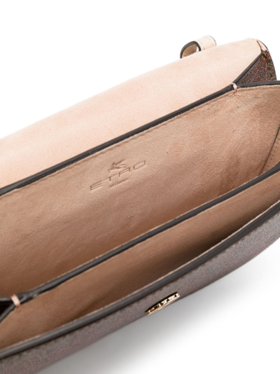 Etro Shoulder Bag With Paisley Print Panels In Neutrals