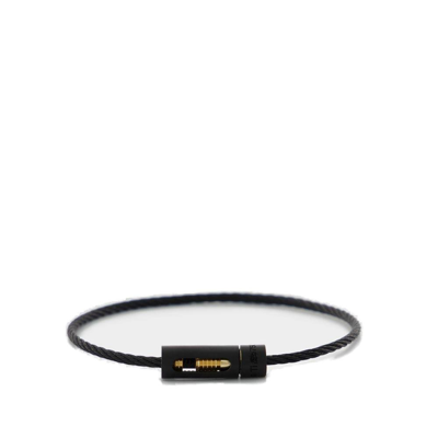 Shop Le Gramme 5g Cable Logo In Black