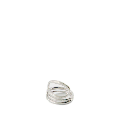 Shop Charlotte Chesnais Small Round Trip Ring In Silver