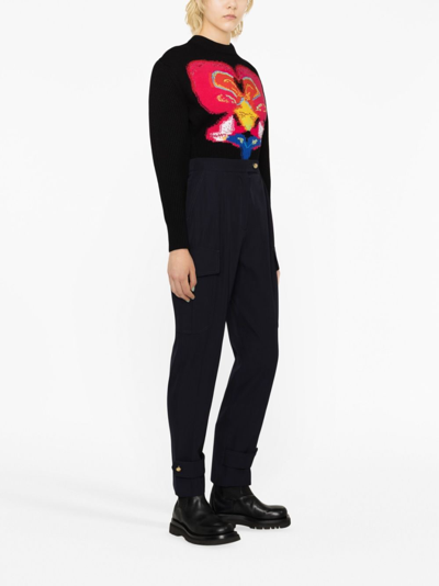 Alexander Mcqueen Military Trousers In Blau