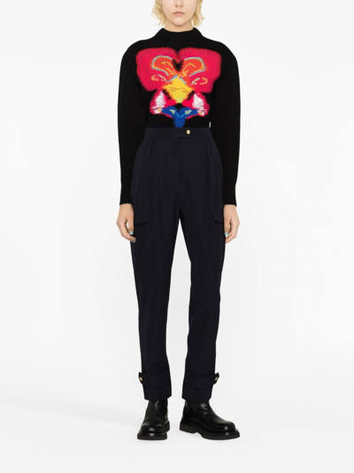 Alexander Mcqueen Military Trousers In Blau