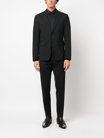 Dsquared2 Virgin-wool Single-breasted Suit In Schwarz