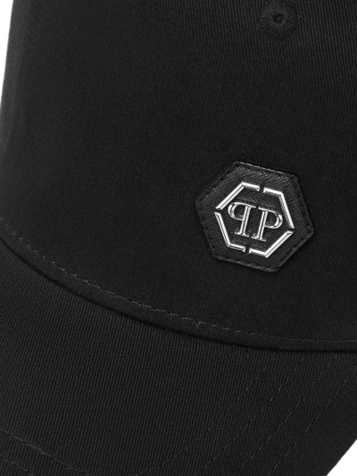 Shop Philipp Plein Gothic Plein Baseball Cap In Black