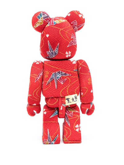 Medicom Toy Red Bearbrick Kimekomi 100% And 400% Set In Red