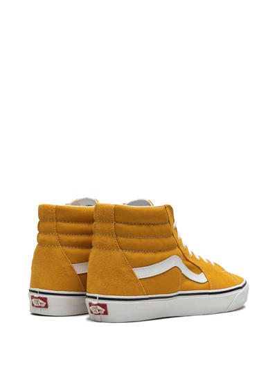 Shop Vans Sk8-hi Suede Sneakers In Orange