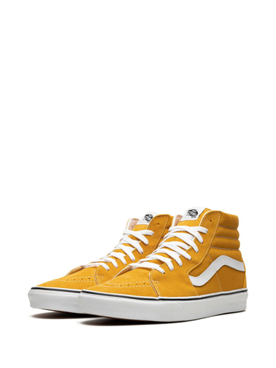 Shop Vans Sk8-hi Suede Sneakers In Orange