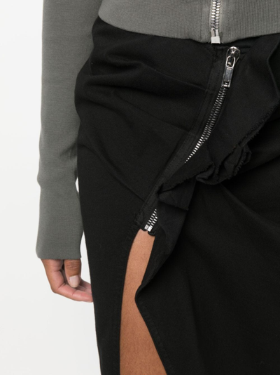 Shop Rick Owens Drkshdw Zip-detail Pencil Skirt In Schwarz