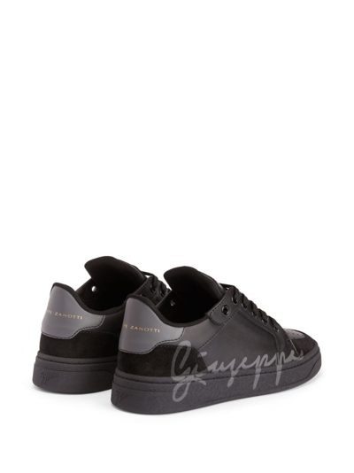 Shop Giuseppe Zanotti Gz94 Lace-up Sneakers In Schwarz