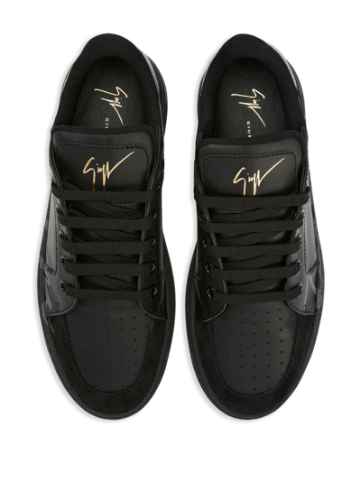 Shop Giuseppe Zanotti Gz94 Lace-up Sneakers In Schwarz