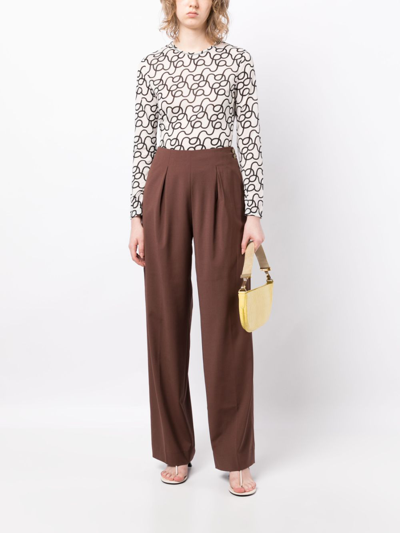 Rejina Pyo Pattern Printed Long-sleeved T-shirt In White