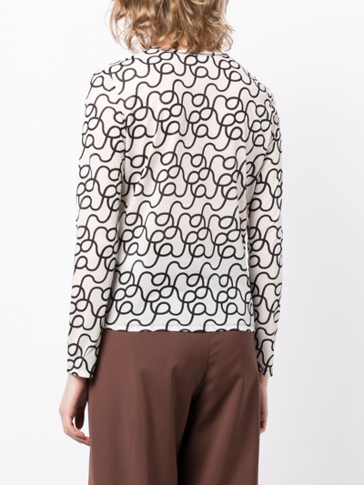 Rejina Pyo Pattern Printed Long-sleeved T-shirt In White