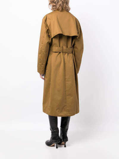 Shop Rejina Pyo Belted-waist Trench Coat In Brown