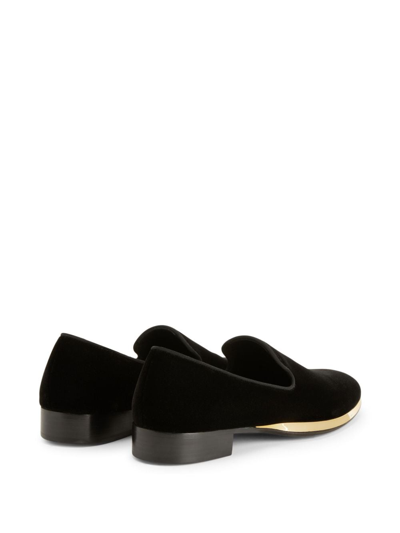 Shop Giuseppe Zanotti Gz Flash Slip-on Loafers In Schwarz