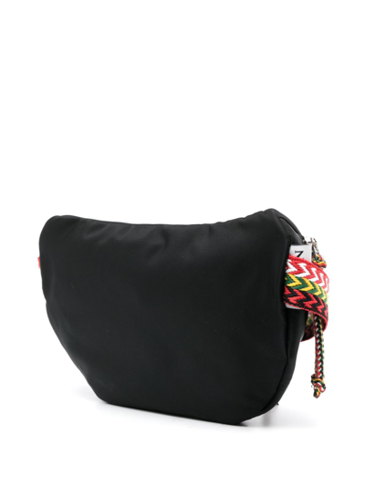 Shop Lanvin Small Curb Belt Bag In Schwarz