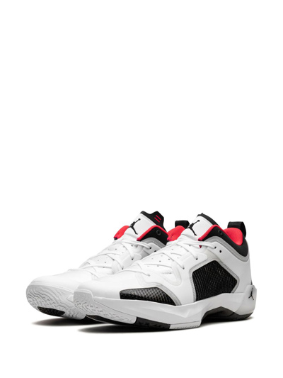 Shop Jordan Air  37 Low "siren Red" Sneakers In Weiss