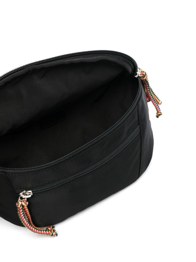 Shop Lanvin Small Curb Belt Bag In Schwarz