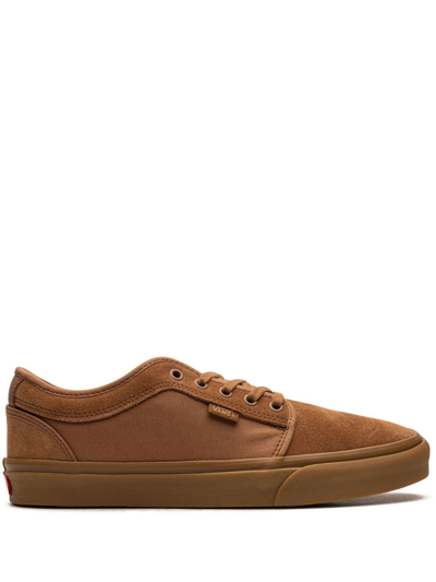 Shop Vans Skate Chukka Low "light Brown/gum" Sneakers In Braun