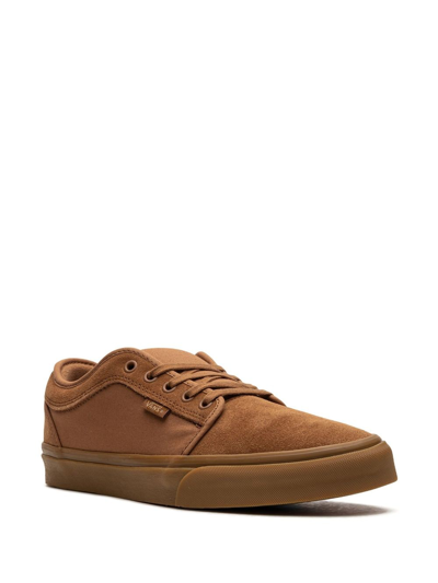 Shop Vans Skate Chukka Low "light Brown/gum" Sneakers In Braun