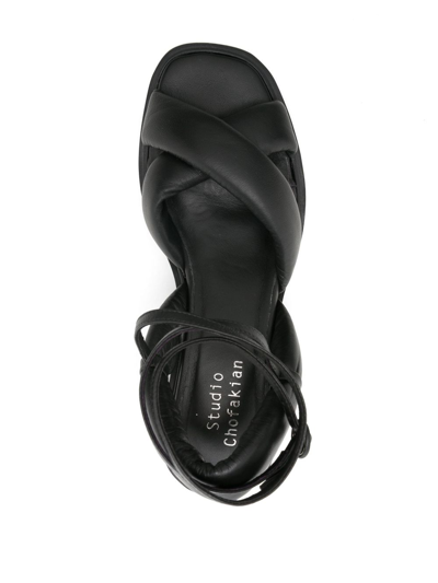 Shop Studio Chofakian Studio 127 40mm Sandals In Black