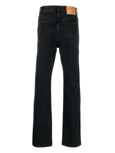 Shop Filippa K Straight-leg Cotton Jeans In Black