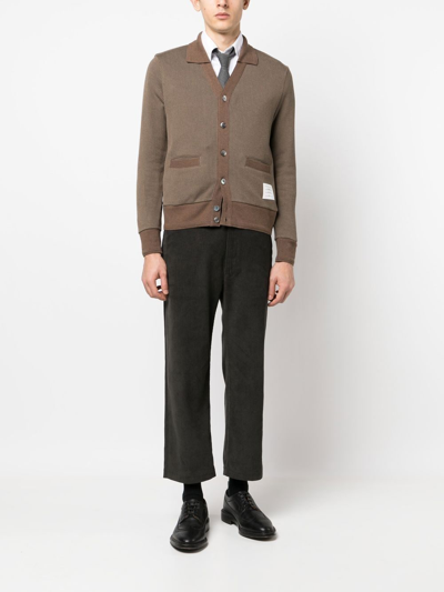 Thom Browne Brown Wide Leg Pant In Brown