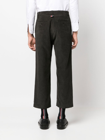 Thom Browne Brown Wide Leg Pant In Brown