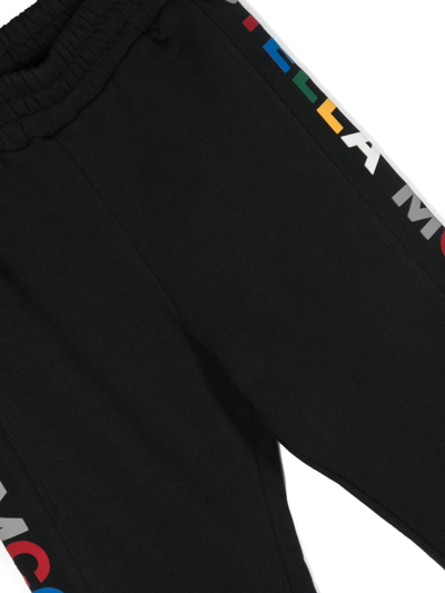 Shop Stella Mccartney Logo-print Track Pants In Black