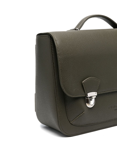 Age Of Innocence Boston Logo-debossed Backpack In Green