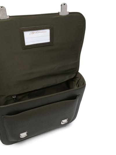 Age Of Innocence Boston Logo-debossed Backpack In Green
