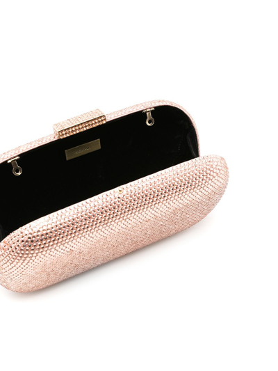 Shop Serpui Emma Crystal-embellished Clutch Bag In Pink
