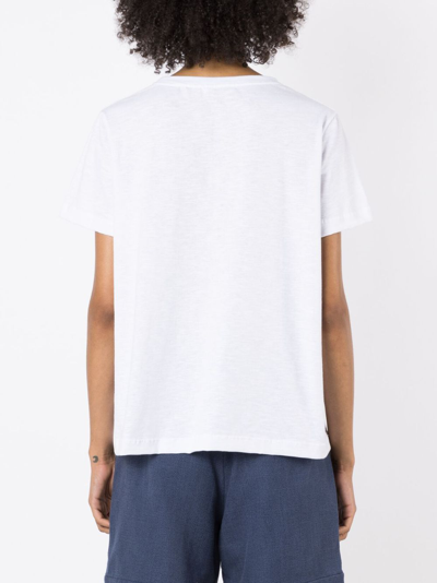 Shop Isolda Graphic-print Cotton T-shirt In White