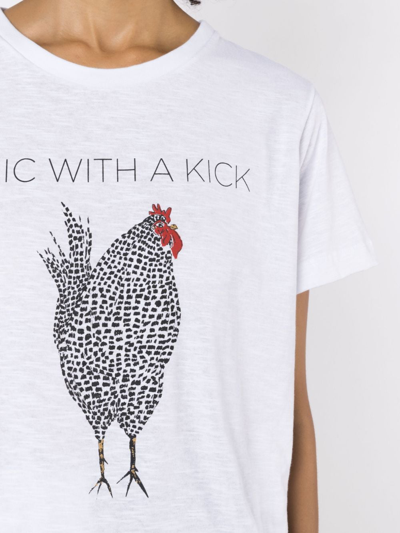 Isolda Graphic-print Cotton T-shirt In White
