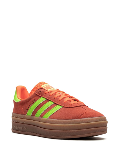 Shop Adidas Originals Gazelle Bold "solar" Sneakers In Orange