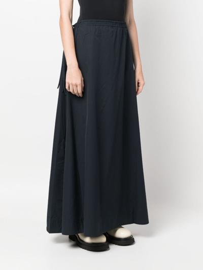 Rag & Bone Soraya Maxi A-line Skirt In Blue