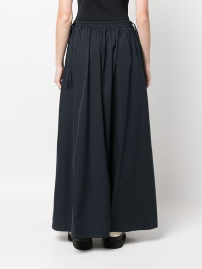 Rag & Bone Soraya Maxi A-line Skirt In Blue