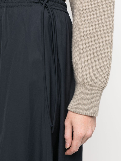 Rag & Bone Soraya Maxi A-line Skirt In Blue