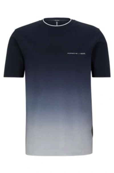 Hugo Boss Porsche X Boss Stretch cotton T shirt With Degrad Print