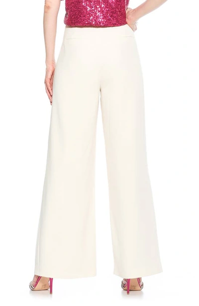 Shop Alexia Admor Rover Mid Rise Wide Leg Pants In Ivory